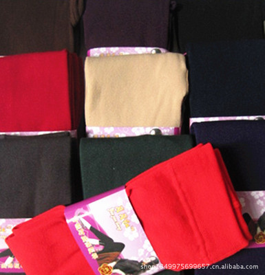 批发秋冬加厚保暖竹炭拉绒单面拉绒9分裤踩脚打底裤